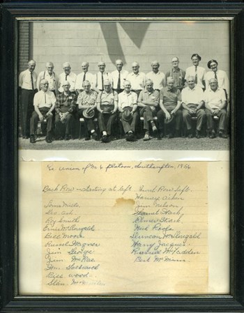 No. 6 Platoon Reunion, 1956, courtesy of RCL #383